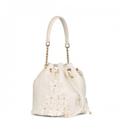 Borsa a mano BUCKET BAG TUILERIES - EDMOND Bianco