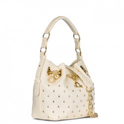 Borsa a mano BUCKET BAG BIJOUX - ANGIE Avorio