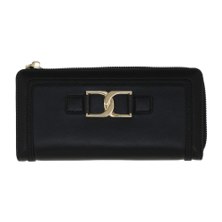 Portafoglio Zip L Ottavia Nero