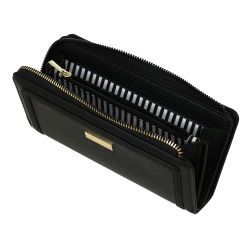 Portafoglio Zip L Ottavia Nero
