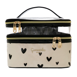 Beauty Case M Love Me Bianco