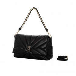 Borsa a spalla LARGE FLAP TERRY Nero