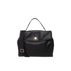 Borsa a tracolla LARGE FLAP TREASURE Nero