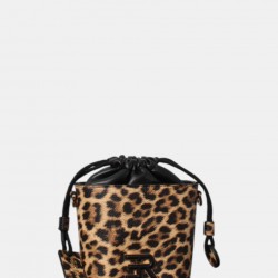 Borsa a tracolla BUCKET TANSY Leopard