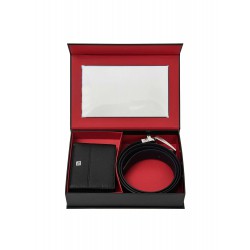 Gift Box Cintura+Portafoglio Black/Blu