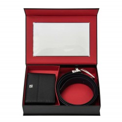 Gift Box Cintura+Portafoglio Black/Blu