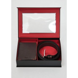 Gift Box Cintura+Portafoglio Tobacco