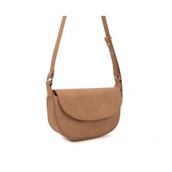 Mini bag a tracolla Camel Suede