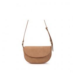 Mini bag a tracolla Camel Suede