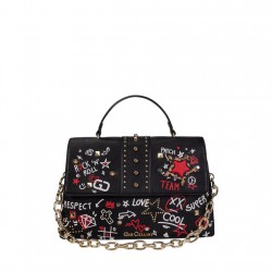 Borsa Clio L Hearts - Nero