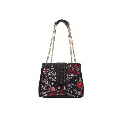 Borsa Megan M Hearts - Nero