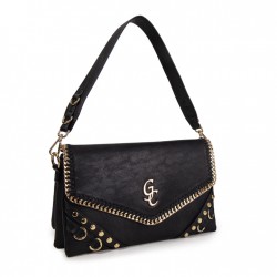 Borsa Angelina Golden - Nero