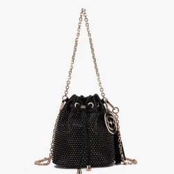 Borsa Secchiello Night Edition Strass Black