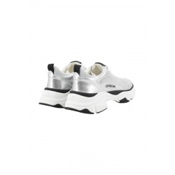 Sneakers Laminato e Rete argento