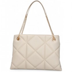 Borsa a spalla Shopper Embossed Ivory