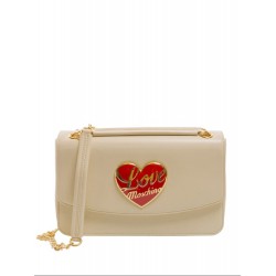 Borsa a spalla Logo Red Heart Ivory