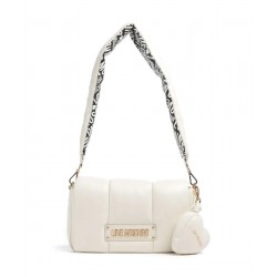 Borsa a tracolla Puffy Ivory/Black