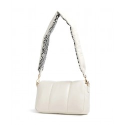 Borsa a tracolla Puffy Ivory/Black