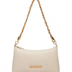 Borsa a spalla Braided Chain Avorio