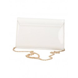 Mini Borsa a tracolla Vernice Bianca