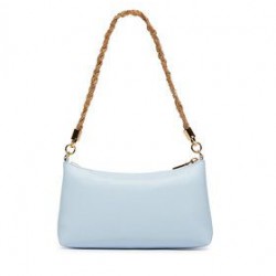Borsa a spalla Braided Chain Celeste
