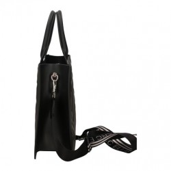 Borsa a mano FLAT BUBY WAVE M Black/Silver