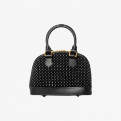 Borsa a mano FLAT XS BALL Black /Gold Lux 
