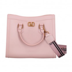 Borsa a mano FLAT WOOD M Rose/Rame