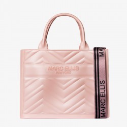 Borsa a mano FLAT BUBY WAVE M Rose/Light Gold