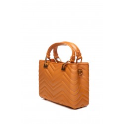 Borsa a mano FLAT KRISSY M WAVE Cuoio/Rame