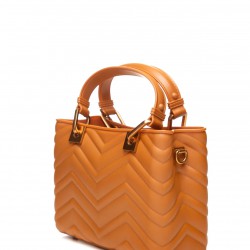 Borsa a mano FLAT KRISSY M WAVE Cuoio/Rame