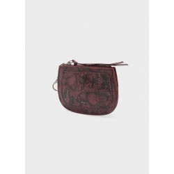 Portamonete Gea Pitonato Bordeaux