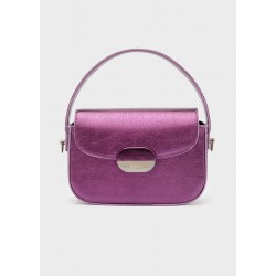 Borsa a mano Gia Viola Metallic