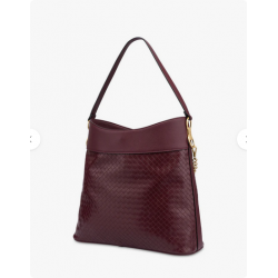 Borsa a spalla Bordeaux Intreccio