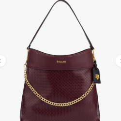 Borsa a spalla Bordeaux Intreccio