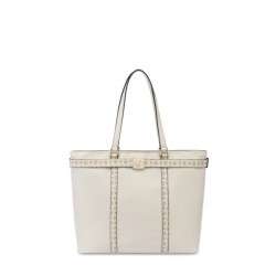 Borsa a spalla Plain Embossed Avorio