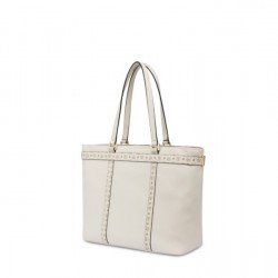 Borsa a spalla Plain Embossed Avorio