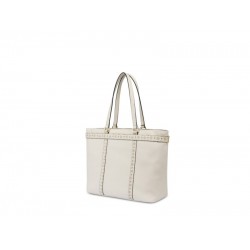 Borsa a spalla Plain Embossed Avorio
