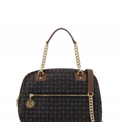 Borsa a mano Bowling Logo Marrone