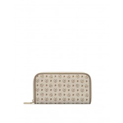 Portafoglio Zip Around Heritage Logo Classic Avorio/Ghiaccio
