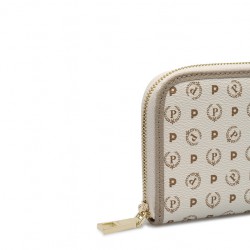 Portafoglio Zip Around Heritage Logo Classic Avorio/Ghiaccio