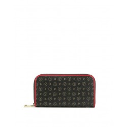 Portafoglio Zip Around Heritage Logo Classic Nero/Lacca