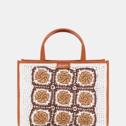 Borsa a mano CARIOCA TOTE CROCHET NATURAL
