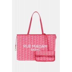 Borsa a spalla RM SHOPPING MONOGRAM FUCHSIA
