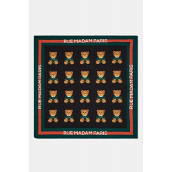 Foulard CARRE' PARIS MULTI TEDDY Black