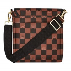 Tracolla PEEKING CHARACTER CHECK MESSENGER SLING
